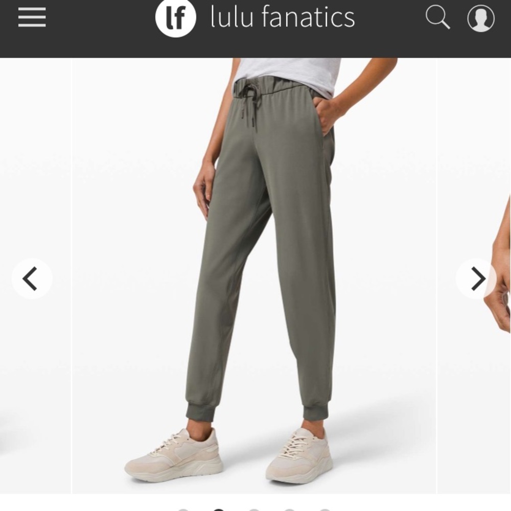 Lululemon joggers grey sage